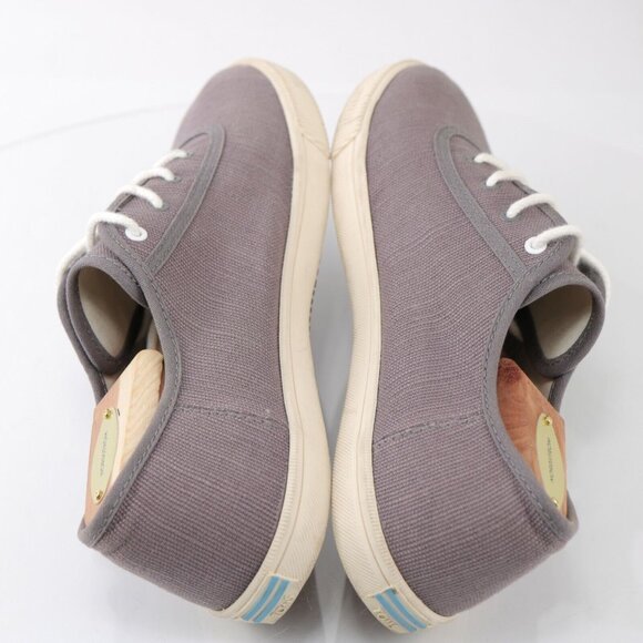 Toms Womens Camel Sneaker Size 10 Heritage Gray Canvas Low Top Comfy Lace-Up - Picture 8 of 12